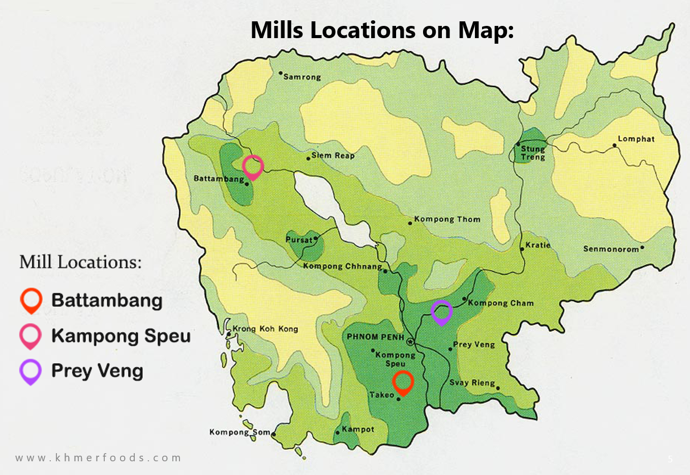 Khmer Foods Group rice milling factory